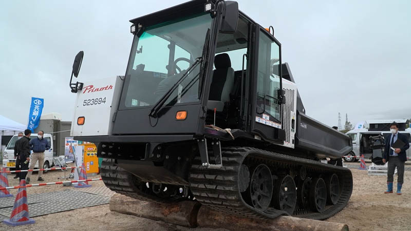 【商品紹介】ゴム製履帯運搬車 PRINOTH PANTHER T8【建機レンタル アクティオ】